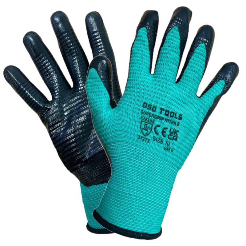 XL latex-coated gloves, - pack, 12 pairs DS1287