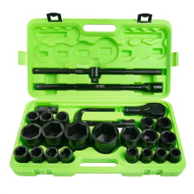 26 VNT. 3 / 4″ IR 1″ 6 KAMPŲ STANDARTINIŲ SMŪGINIŲ GALVUČIŲ RINKINYS DS1148 26 VNT. 3 / 4″ IR 1″ 6 KAMPŲ STANDARTINIŲ SMŪGINIŲ GALVUČIŲ RINKINYS DS1148