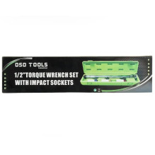 1 / 2 Impact torque wrench with impact sockets DS1006 1 / 2 Impact torque wrench with impact sockets DS1006
