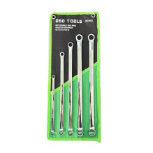 5 PCS. DOUBLE-SIDED RING AVIATION WRENCH SET DS1802 5 PCS. DOUBLE-SIDED RING AVIATION WRENCH SET DS1802