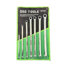 7 pcs. DSDTOOLS double-ended ring aviation wrenches set DS1801 7 pcs. DSDTOOLS double-ended ring aviation wrenches set DS1801
