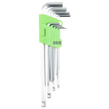 Set of 9 extra-long hex...