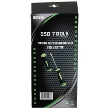 7-piece screwdriver set with soft handle (Phillips and flat) DS1049 7-piece screwdriver set with soft handle (Phillips and flat) DS1049