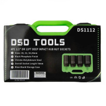 1 / 2" PAVAROS 12-POINT DEEP IMPACT HUB NUT SOCKETS, 4PCS DS1112 1 / 2" PAVAROS 12-POINT DEEP IMPACT HUB NUT SOCKETS, 4PCS DS1112