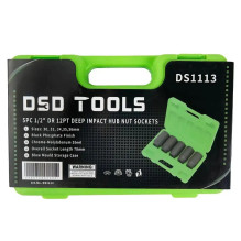 1 / 2" 12-POINT DEEP IMPACT HUB NUT SOCKETS, 5PCS DS1113 1 / 2" 12-POINT DEEP IMPACT HUB NUT SOCKETS, 5PCS DS1113
