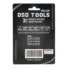 Set of 3 Adapter Heads for Drills DS1119 Set of 3 Adapter Heads for Drills DS1119