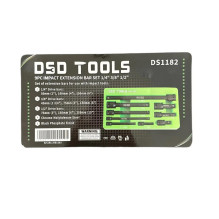 Set of 1 / 4", 3 / 8", 1 / 2" Socket Extension Bars, 9 pcs. DS1182 Set of 1 / 4", 3 / 8", 1 / 2" Socket Extension Bars, 9 pcs. DS1182