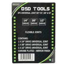 3 PCS. Universal hinge set 1 / 4", 3 / 8" and 1 / 2" DS1327