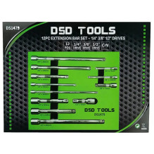 12 PCS Extension Set - 1 / 4", 3 / 8", 1 / 2" DS1479 12 PCS Extension Set - 1 / 4", 3 / 8", 1 / 2" DS1479