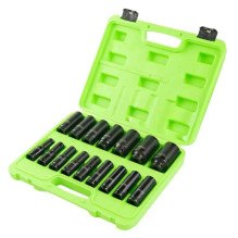 1 / 2" DRIVE 6-POINT EUROPEAN IMPACT SOCKETS, 16PCS DS1100 1 / 2" DRIVE 6-POINT EUROPEAN IMPACT SOCKETS, 16PCS DS1100