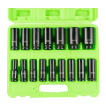 1 / 2" DRIVE 6-POINT EUROPEAN IMPACT SOCKETS, 16PCS DS1100 1 / 2" DRIVE 6-POINT EUROPEAN IMPACT SOCKETS, 16PCS DS1100