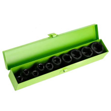 1 / 2" HEX METRIC IMPACT SOCKETS, 10 PCS DS1110 1 / 2" HEX METRIC IMPACT SOCKETS, 10 PCS DS1110