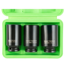 1 / 2" DRIVE 12-POINT DEEP IMPACT WRENCH SOCKETS, 3PCS DS1147