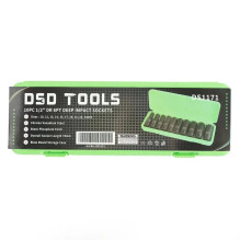 1 / 2" Long Impact Sockets, Metric, 10pcs DS1171 1 / 2" Long Impact Sockets, Metric, 10pcs DS1171
