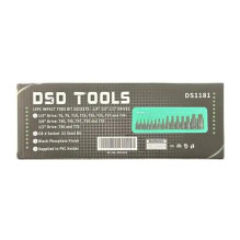 15-piece impact Torx bit set - 1 / 4 3 / 8 1 / 2 drives DS1181