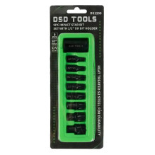 1 / 2" PAVAROS SMŪGINIŲ "TORX" ŽVAIGŽDUTINIŲ ANTGALIŲ RINKINYS SU 1 / 2" SU LAIKIKLIU ANTGALIAMS 9 V 1 / 2" PAVAROS SMŪGINIŲ "TORX" ŽVAIGŽDUTINIŲ ANTGALIŲ RINKINYS SU 1 / 2" SU LAIKIKLIU ANTGALIAMS 9 V