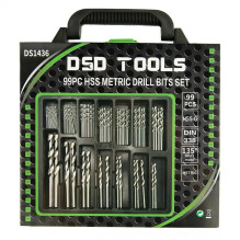 99 PCS HSS DRILL BIT SET 1.5 - 10 mm DS1436 99 PCS HSS DRILL BIT SET 1.5 - 10 mm DS1436