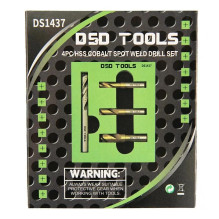 4 pcs. HSS cobalt spot welding drill bit set DS1437