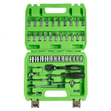 46 PCS. 1 / 4" METRIC SOCKET AND BIT SET DS1036 46 PCS. 1 / 4" METRIC SOCKET AND BIT SET DS1036