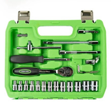 46 PCS. 1 / 4" METRIC SOCKET AND BIT SET DS1036 46 PCS. 1 / 4" METRIC SOCKET AND BIT SET DS1036