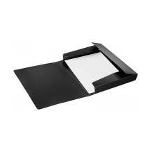 PAGNA Elasticated Folder A4 PP 3 Flaps Black PAGNA Elasticated Folder A4 PP 3 Flaps Black