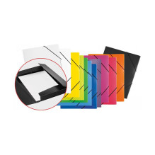 PAGNA Elasticated Folder A4 PP 3 Flaps Black PAGNA Elasticated Folder A4 PP 3 Flaps Black