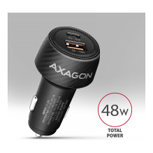 AXAGON PWC-PQ48 Auto Ladegerät, USB-C mit Powe Delivery 3, USB-A mit Quick Charge 4+ - schwarz AXAGON PWC-PQ48 Auto Ladegerät, USB-C mit Powe Delivery 3, USB-A mit Quick Charge 4+ - schwarz