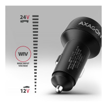 AXAGON PWC-PQ48 Auto Ladegerät, USB-C mit Powe Delivery 3, USB-A mit Quick Charge 4+ - schwarz AXAGON PWC-PQ48 Auto Ladegerät, USB-C mit Powe Delivery 3, USB-A mit Quick Charge 4+ - schwarz