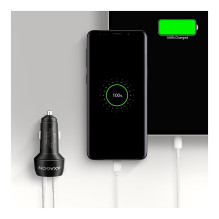 AXAGON PWC-PQ48 Auto Ladegerät, USB-C mit Powe Delivery 3, USB-A mit Quick Charge 4+ - schwarz AXAGON PWC-PQ48 Auto Ladegerät, USB-C mit Powe Delivery 3, USB-A mit Quick Charge 4+ - schwarz