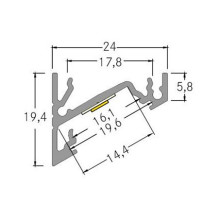 Brumberg 53385263 AB-Eckprofil QUALITYFLEX alu Brumberg 53385263 AB-Eckprofil QUALITYFLEX alu
