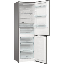 Gorenje NRK6192AXL4 fridge-freezer Freestanding 300 L E Grey