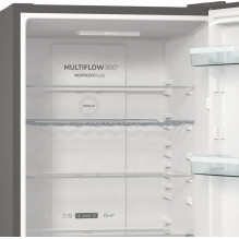 Gorenje NRK6192AXL4 fridge-freezer Freestanding 300 L E Grey