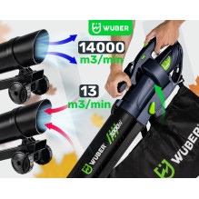 Electric leaf blower 3000 W with shredder 10:1 W43420 WUBER Electric leaf blower 3000 W with shredder 10:1 W43420 WUBER
