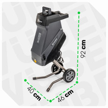 Electric blade branch shredder 2500 W 45 L W94205 WUBER Electric blade branch shredder 2500 W 45 L W94205 WUBER