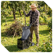 Electric blade branch shredder 2500 W 45 L W94205 WUBER Electric blade branch shredder 2500 W 45 L W94205 WUBER