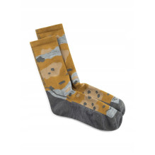 BUFF Merino Lightweight Crew Sock LWC2 Umber Socks, Yellow L BUFF Merino Lightweight Crew Sock LWC2 Umber Socks, Yellow L