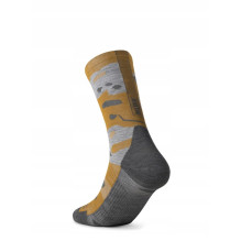 BUFF Merino Lightweight Crew Sock LWC2 Umber Socks, Yellow L BUFF Merino Lightweight Crew Sock LWC2 Umber Socks, Yellow L
