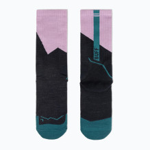 BUFF Merino MW Crew Socks MWC1 Socks, Black - Purple L BUFF Merino MW Crew Socks MWC1 Socks, Black - Purple L