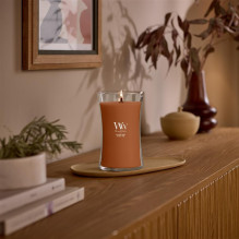 WoodWick Saffron Smoke wax candle Cylinder Brown 1 pc(s)