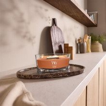 WoodWick Saffron Smoke wax candle Ellipse Brown 1 pc(s) WoodWick Saffron Smoke wax candle Ellipse Brown 1 pc(s)