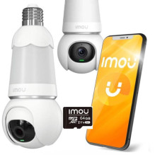 IP kamera Imou Bulb Cam 5MP su 64GB atminties kortele