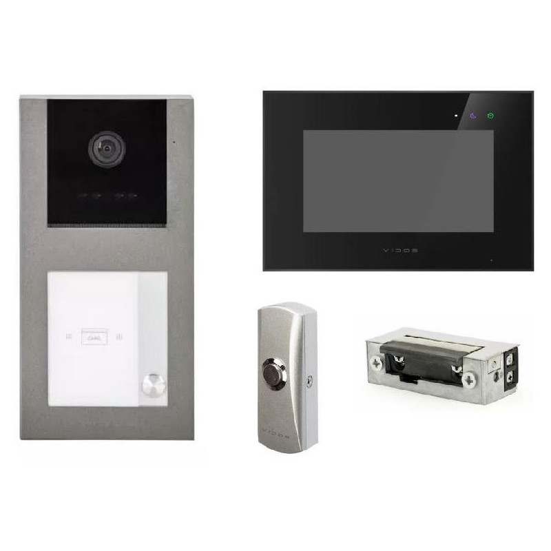 Video intercom VIDOS X S11-1 / M10B-X + button + electric strike