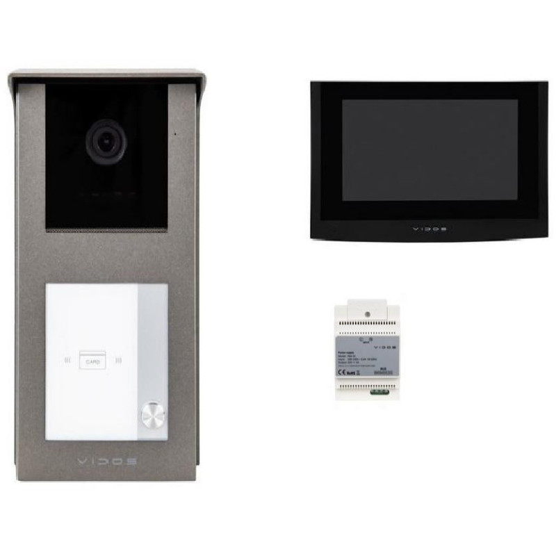 Vaizdo domofonas VIDOS 2IP S201-1 / M200B