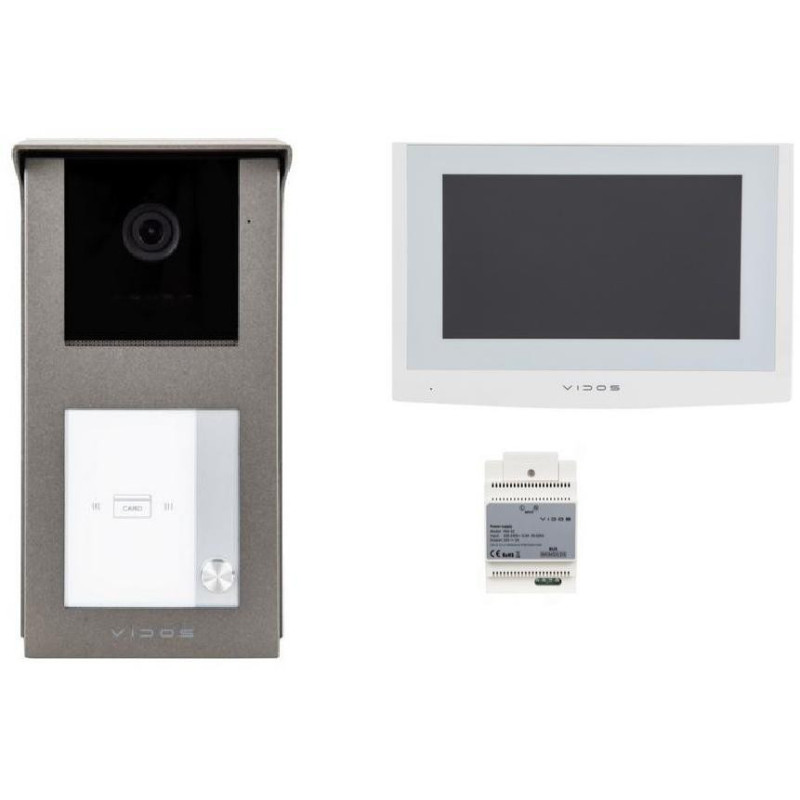 Vaizdo domofonas VIDOS 2IP S201-1 / M200W-X