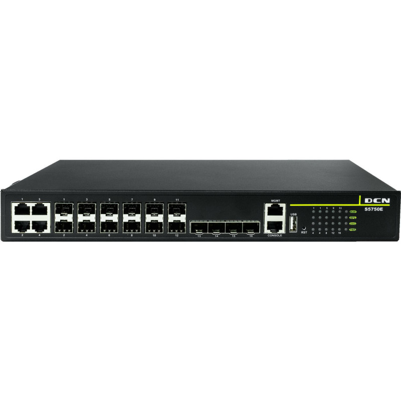Komutatorius SWITCH DCN S5750E-16F-SI-D L3 Lite 8xSFP+ / 4xCombo / 4x10G