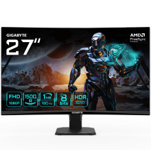 LCD Monitor, GIGABYTE, GS27FC Gaming Monitor, 27", Gaming / Curved, Panel VA, 1920x1080, 16:9, 180Hz, Matte, 1 ms, LCD Monitor, GIGABYTE, GS27FC Gaming Monitor, 27", Gaming / Curved, Panel VA, 1920x1080, 16:9, 180Hz, Matte, 1 ms,