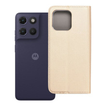 Atverčiamas dėklas, skirtas Motorola G17 POWER Smart Case Book, auksinis Atverčiamas dėklas, skirtas Motorola G17 POWER Smart Case Book, auksinis