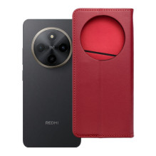 Atverčiamas dėklas Xiaomi Redmi 17C Smart Pro Book odinis bordo spalvos Atverčiamas dėklas Xiaomi Redmi 17C Smart Pro Book odinis bordo spalvos