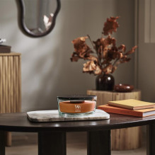 Kvapioji žvakė - WoodWick Pumpkin Praline Ellipse bronzos spalvos Kvapioji žvakė - WoodWick Pumpkin Praline Ellipse bronzos spalvos