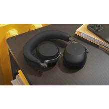 Jabra Evolve3 75 MS stereofoninės ausinės, juodos, su jungtimi 390c